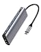 Produktbild Rozeda USB C Hub 7 in 1 Dex Station mit HDMI 4K,RJ45 Gigabit Ethernet LAN Netzwerk,4 USB 3.0 Ports, Aufladung,Type C Dock OTG Kompatibel with MacBook Pro/Air 2018,Huawei p20/p20 pro