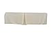 American Baby Company Heavenly Soft Minky Dot Portable/Mini Tailored Crib Skirt, Ecru
