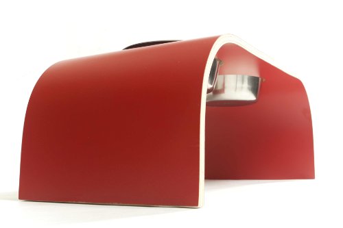 Red-Raised-Dog-Bowl-Holder-Medium-Handmade-in-the-UK