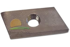 ENERGY DUEGI Tassello scorrevole filettatura M8 per fissaggio componenti fotovoltaico, 10 pezzi