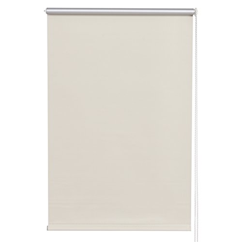 Costway Verdunkelungsrollo Fensterrollo Klemmrollo Thermorollo Seitenzugrollo Klemmfix-Rollo ohne Bohren 90x150cm Farbwahl lichtundurchlässig (Beige) - 3