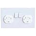 20 Pack Ultra Secure Electrical Shock Proof Mains Plug Socket Cover
