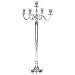Produktbild Kerzenständer / Kerzenhalter 5-armig in Silber für Kerzen mit Ø 20mm in verschiedenen Größen 40 cm, 60 cm, 78 cm oder 144 cm (78cm)