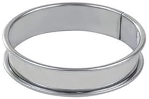 GOBEL - Anillo de acero inoxidable para tartas Ø 12 cm - Anillo de pastelería con bordes enrollados - Altura 2,7 cm - Desmoldeo rápido y perfecto - Alta calidad - Fabricado en Francia