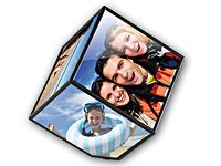 Your Design Selbstdrehender Fotowürfel für 6 Bildmotive - 4