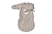 Baby Boum Unisex Baby 60cm Long Super Softcar Seat Sleeping Bag with Arms and Scratch Mitts with High Quality Smurf Appliqué Warm Grey 0-3 Months