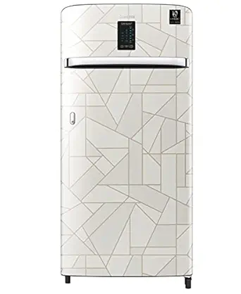 Samsung 192 L 4 Star Inverter Direct cool Single Door Refrigerator(RR21A2J2XWX/HL, Digi- Touch Cool, Curd Maestro, Marble White)