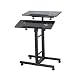 Produktbild Laptopständer DD Höhenverstellbares Mehrzweckgerät Für Mobile Workstation Stand Up Computer Desk/Präsentationspult/Tragbarer Rednerpult -Werkbank (größe : Balck-Height 150cm)