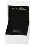 Echte Anhängerschatulle. Pandora Anhängerschatulle für Anhänger oder Ringe mit schwarzem Kissen 5 cm x 5 cm x 4,5 cm