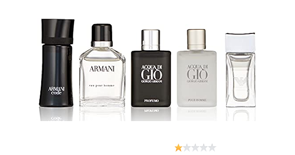 Giorgio Armani M-AR-005-02 Travel Set Armani Code, Armani Diamonds, Acqua  di Gio, Armani and Acqua di Gio Profumo, 5 x 5 ml : Amazon.it: Bellezza
