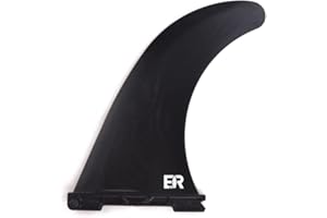 Eisbach Riders Sustainable Quick-Lock SUP Fin - Made in Germany from recycled plastic - Centre Fin Suitable for Many Longboards and Stand Up Paddle Boards (size 9.0 inches)
