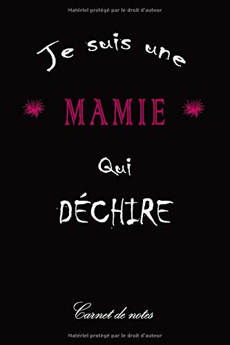 Télécharger Carnet de Notes - Je suis une Mamie qui Déchire: Cahier de notes pour Mamie - Cadeau original pour Francais PDF