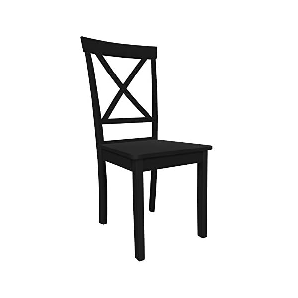 Furniture 247 Esszimmerstuhl 2er-Set - Schwarz – Bild 4