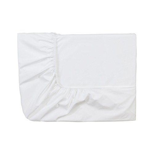 Essix - Drap Housse Triumph Line Satin de coton Blanc 140 x 190 cm