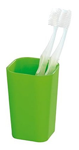 WENKO Bad Accessoire Set Rainbow Green Seifenspender, Seifenschale & Zahnputzbecher - 4
