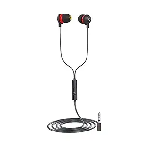 Infinity by Harman Zip 20 Wired in Ear Headphones with Mic (Black & Red)