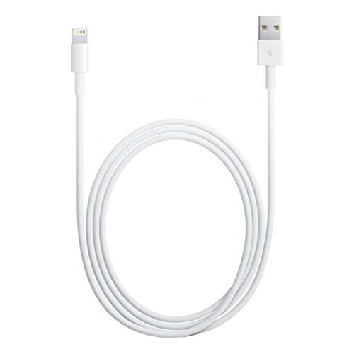 Original Apple Lightning 8 Pin auf USB-Datenkabel / 2meter / Ladekabel für iPhone 5 / 5S / 5C / 6 / 6S / 6 Plus , iPad mini Air oder iPod OHNE VERPACKUNG, inkl. CarolinaSale Schutzfolie für das iphone 6 Plus