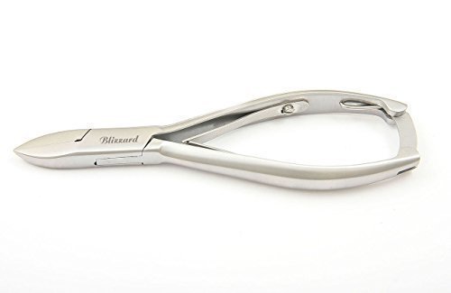 Blizzard Podiatry General Purpose Straight DIABETIC Toe Nail Clipper Nipper - Professional Chiropody Cutter Instrument With SMOOTH Handles - 14.5cm GERMAN Stainless Pedicure Plier - CE Approved Foot Care Tool With FREE Nail Dresser GIFT