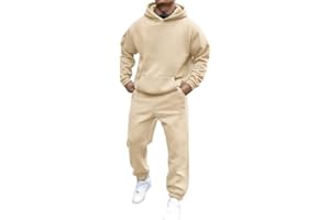Didadihu Jogginganzug Herren Trainingsanzug Hausanzug Mit Oversized Essentials Pullover Y2K Stussy Hoodie Und Baggy Baumwolle Jogginghose Lang Trainingshose Jogger