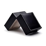 LXYSSH Schmuckschatullen Uhr Schmuckschatulle Leder Geschenk Armband Uhr Schmuckschatulle Uhrenschatulle Leder Schmucketui (Weiß/Schwarz ， 10,2 cm * 10 cm * 7,7 cm) (Farbe : B)