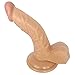 Produktbild Dildo Curved Passion Realistic mit Saugfuß, 7,08 Zoll, Flesh Black Silikon Dildos Sexspielzeug