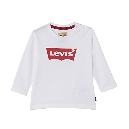 Levis Kids Baby-Jungen Langarmshirt NL10204, Weiß (White 01), 74 (Herstellergröße: 12M) Levis Kids Baby-Jungen Langarmshirt NL10204, Weiß (White 01), 74 (Herstellergröße: 12M)