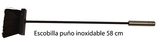 Imex El Zorro 10045 Kamin-Zubehörset, quadratisches Design, rostfrei, inklusive Blasebalg, 50 x 20 x 20 cm, Schwarz - 4