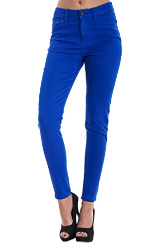 Ladies Slim Fit Jeggings Coloured Stretch Plain Skinny Denim Plus Size Jeans