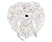 Produktbild SCSpecial Hochzeit Ringkissen Zeremonie herzförmige Ring Bearer Kissen Hochzeiten Ring Box Halter romantische Hochzeit Zubehör - weiß