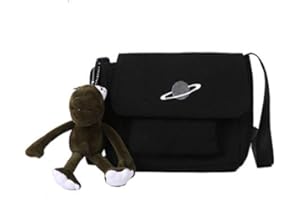 ATTRIA Damska mini torba crossbody z nadrukiem planety lekka torebka na co dzień torba na ramię z regulowanym paskiem