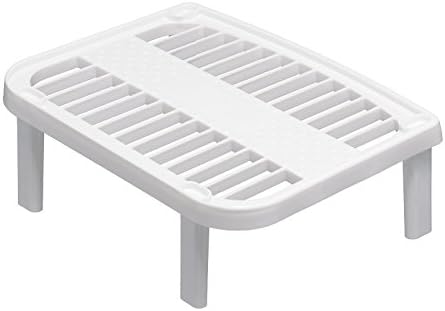 HomeOutdoorStackable Kitchen Cupboard Small Organiser White/Riser/Rack StoreMore & Find Easily, 25 x 20 x 9cm