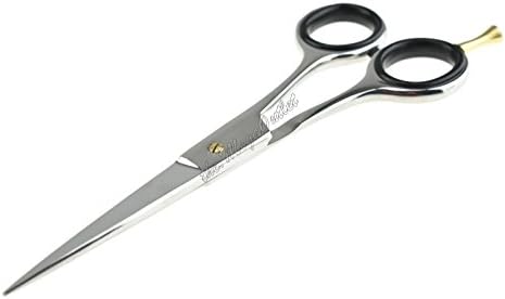 MAQNSCO Professional 5" Hair Cutting Scissors -Sharp Razor Edge Blade Hair Shears Series - Fine Adjustment – Stainless Steel Hair Scissors for Barbers, Men, Women & Adults