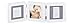 Baby Art Double Print Frame Rounded (White & Grey)