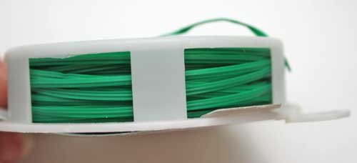 1 Rolle Pflanzendraht 50m,integrierter Cutter,Pflanzen Blumen Bastel Draht, grün (LHS) - 5