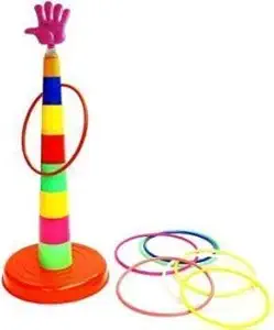 Pelo Kids Ring Quoits Throw Game Playing Toy for Boys Girls for Indoor Play (Multicolor) (a9)