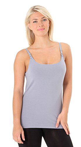 Emma Jane Nursing Breastfeeding vest Top (14/16, Grey)