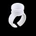 Approx.100pcs Eyelash Extension Disposable Glue Holder Rings M