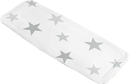 Meusch 2713146001 Wanneneinlag Stars, 36 x 92 cm, silbergrau