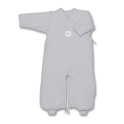 Baby Boum Unisex Baby 70cm Long 3-in-1 Sleeping Bag and Jumpsuit with Removable Sleeves Warm Grey 0-9 Months