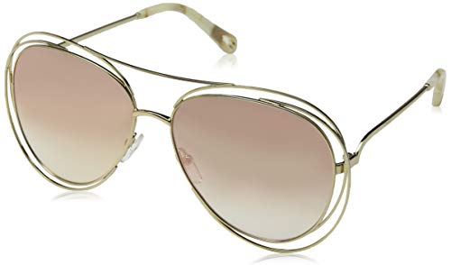 Preisvergleich Produktbild Chloè Damen Ce134s Sonnenbrille, Gold / Marble / Revo Rose PEA, 61