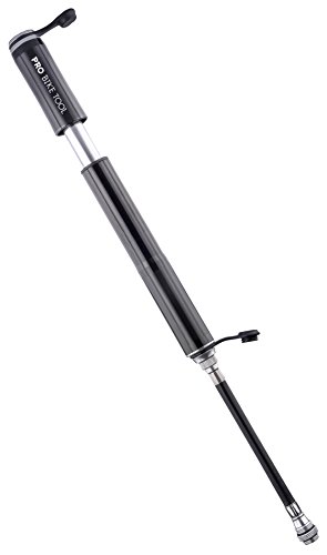 Mini Fahrradpumpe. Hoher Druck, zuverlässig, kompakt & leichte Rahmenpumpe. Für Presta und Schrader Ventile ohne umzustellen. Beste Qualität und Leistung. Handpumpe für Rennrad, Mountainbike Fahrrad & BMX-Reifen. Lebenslange Garantie. (schwarz) - 4