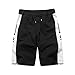 Produktbild Mymyguoe Herren Freizeit Kurze Sweatshorts mit Kordelzug Atmungsaktiv Einfarbig Retro Trunks Große Größen Laufhose Fitness Männer Casual Sport Slim Fit Hosen Ideal für Fitnessstudio & Gym
