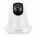 Produktbild COOAU 1080x720P Überwachungskamera, 3M Stromkabel Schwenkbare IP Kamera, 3dbi WiFi Wireless Nachtsicht Webcam, QR-Scans, 64GB SD-Karten, Weiß
