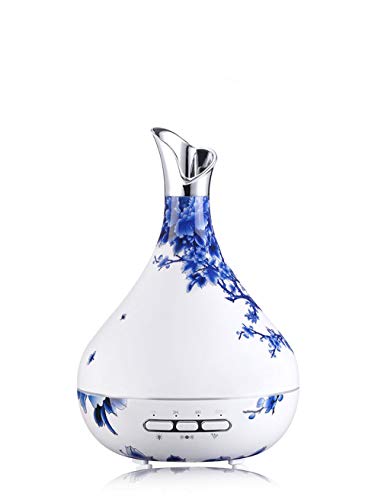 Preisvergleich Produktbild Snowx 300Ml Ätherische Öle Luftbefeuchter, Ätherisches Öl Diffusor, Ultraschall Aroma Luftbefeuchter,Aroma Diffuser Mit 7 LED-Farbleuchten Ändern Und Wasserlose Auto-Abschaltung