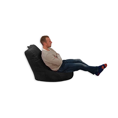 Puf para gamer, interior o exterior, color negro