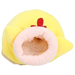 Pssopp Ardilla para Mascotas Nido de Dormir Saco de Dormir de Invierno cálido Mini Erizo de algodón Lindo Juguete de Jaula de casa de Animales pequeños(Rosa)