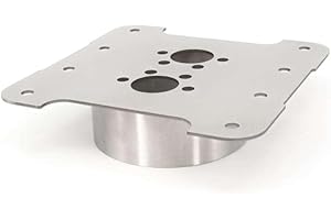 Autoterm Einbauflansch RUND für Standheizungen, für Böden 40mm, aus Edelstahl für Air, Planar, Webasto, Eberspächer o.ä, 40mm Bodentiefe