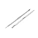 Price comparison product image Newin Star Stainless Steel Blackhead Remover Curved Blackhead Tweezers Professional Easily Cure Pimples Whiteheads Comedones 2 Pcs