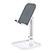 Produktbild Jamicy® Handyhalterung Desktop, Aluminium Telefon Tablet Halter Ständer Desktop Telefon Halterung Schreibtisch Einstellbare Display Cradle, Smartphone Pad Tablet von 4 Zoll bis 10 Zoll