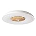 Produktbild 24W Moderne LED-Deckenleuchte Minimalistische LED-Deckenlampe in UFO-Form Ø44cm Weiß Metall Wohnzimmer Lampe Acryl Schlafzimmer Lampe Esstischlampe aus Holz Esszimmerlampe IP20 warmweiß (3000-3500K)